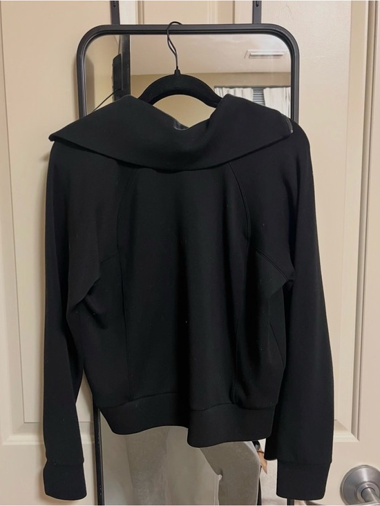 SPANX Black Half-Zip Pullover Sweatshirt - Picture 3 of 4